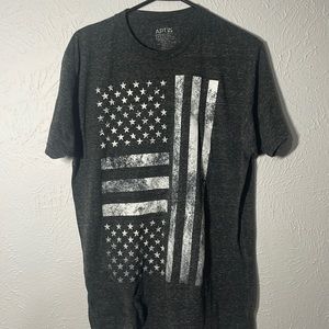 Grey US Flag T-Shirt